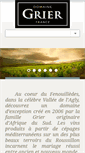 Mobile Screenshot of domainegrier.com